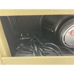 Headstrong Lil'King-S valve amplifier with Legend speaker, being a Boutique guitar amp made in the USA as a fender Princeton Reverb Clone in a cream colour; NVN; L51cm