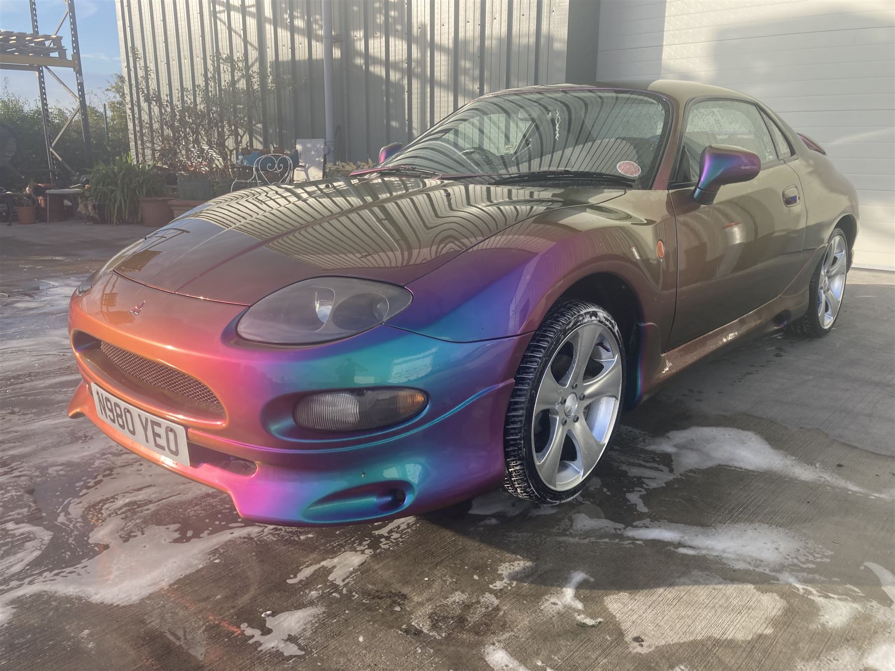 1996 Mitsubishi FTO 2.0 Petrol V6 Automatic 200bhp. Imported into the UK on 17/11/2006. ‘Grey’ import, 4 colour flip pearlescent paint. 2 keys. V5 Present. 88,467 Kilometres. Selling on behalf of the executors of a local estate.

Alternative buyers premium rate applies.

Alternative buyers premium rate applies. - THIS LOT IS TO BE COLLECTED BY APPOINTMENT FROM DUGGLEBY STORAGE, GREAT HILL, EASTFIELD, SCARBOROUGH, YO11 3TX