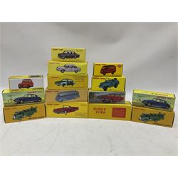 Dinky (Atlas Editions) - twenty-two cars and commercial vehicles comprising two x 555, two x 530, two x 111; two x 25V, 24M, 260, 1424G, 531, 534, 011500, 551, 25B, 517, 23C, 25JJ, 547, 29E and 24Z; all mint and boxed (22)