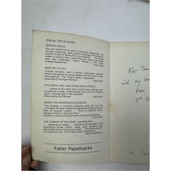 Ted Hughes, The Iron Man, singed with presentation inscription, together with Charles Causley, As I went Down Zig Zag, signed with presentation inscription (2)
