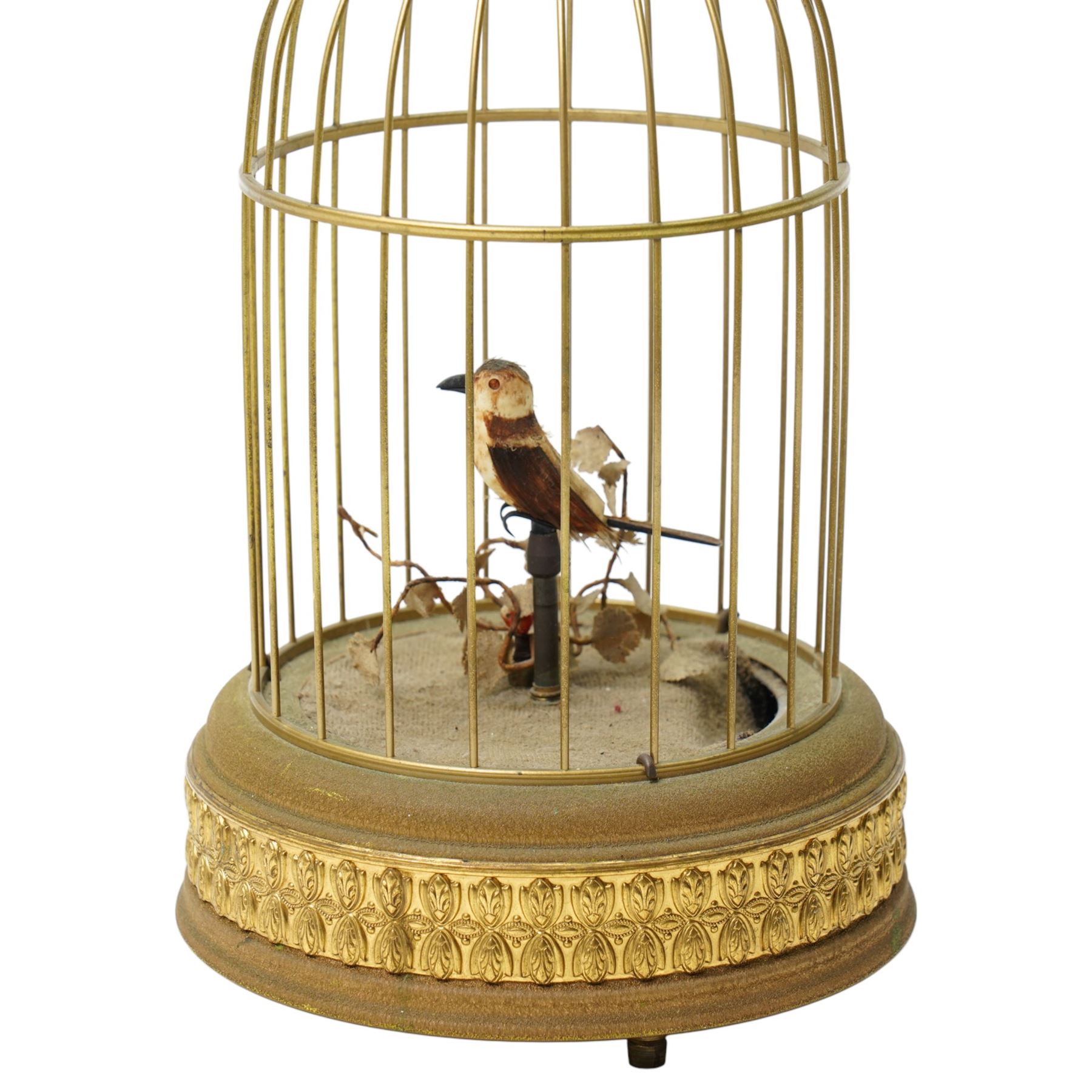 Reproduction automaton of a bird in a cage
