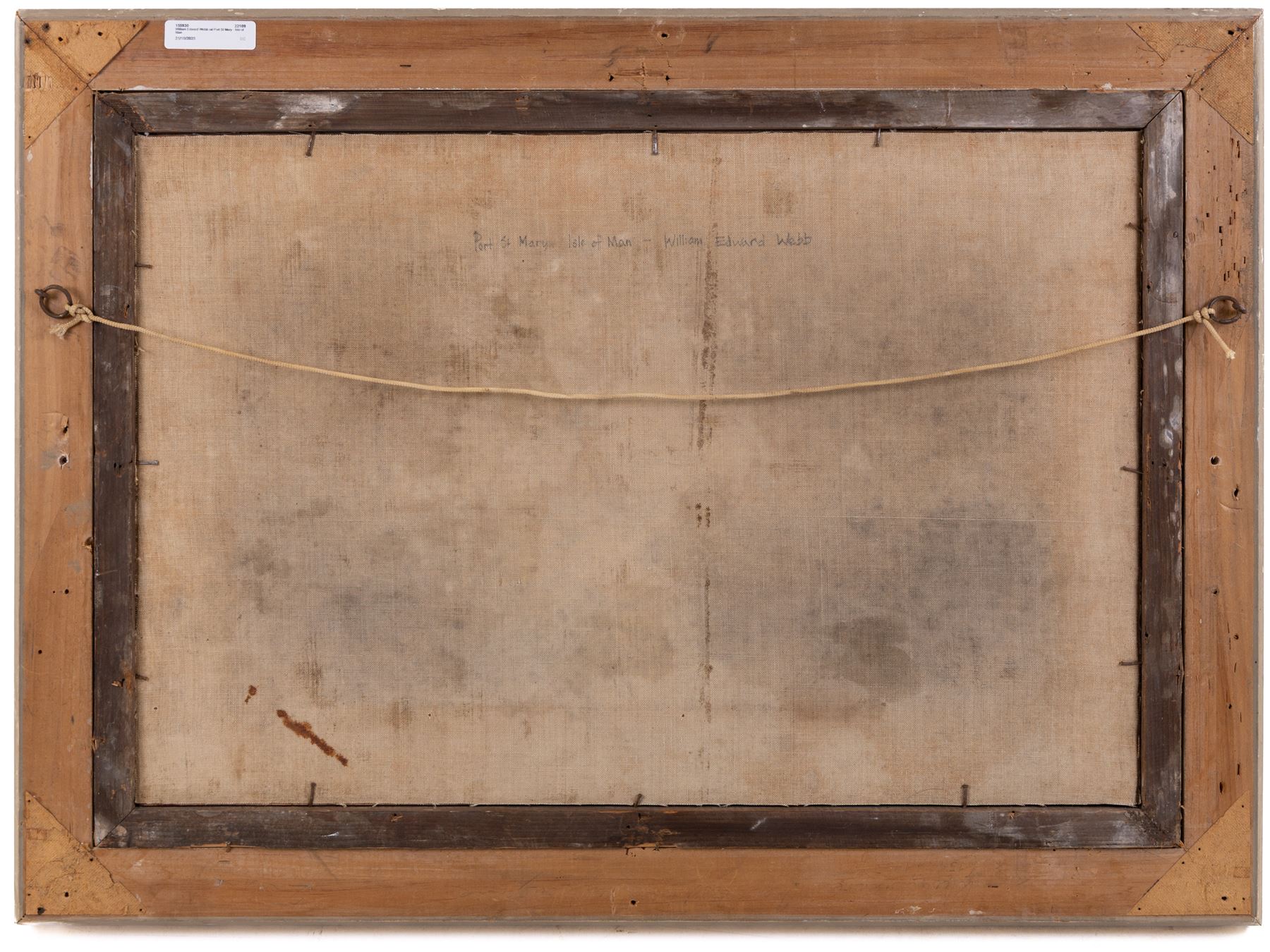 William Edward Webb (British 1862-1903): Port St Mary - Isle of Man, oil on canvas laid on to board unsigned 39cm x 59cm