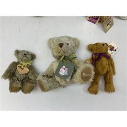 Collection of teddy bears, including Dean's Rag Book 'My first Teddy', Harrods bear, Merrythought bear, Hermann 'Happy New Year 2000' bear etc (7) 