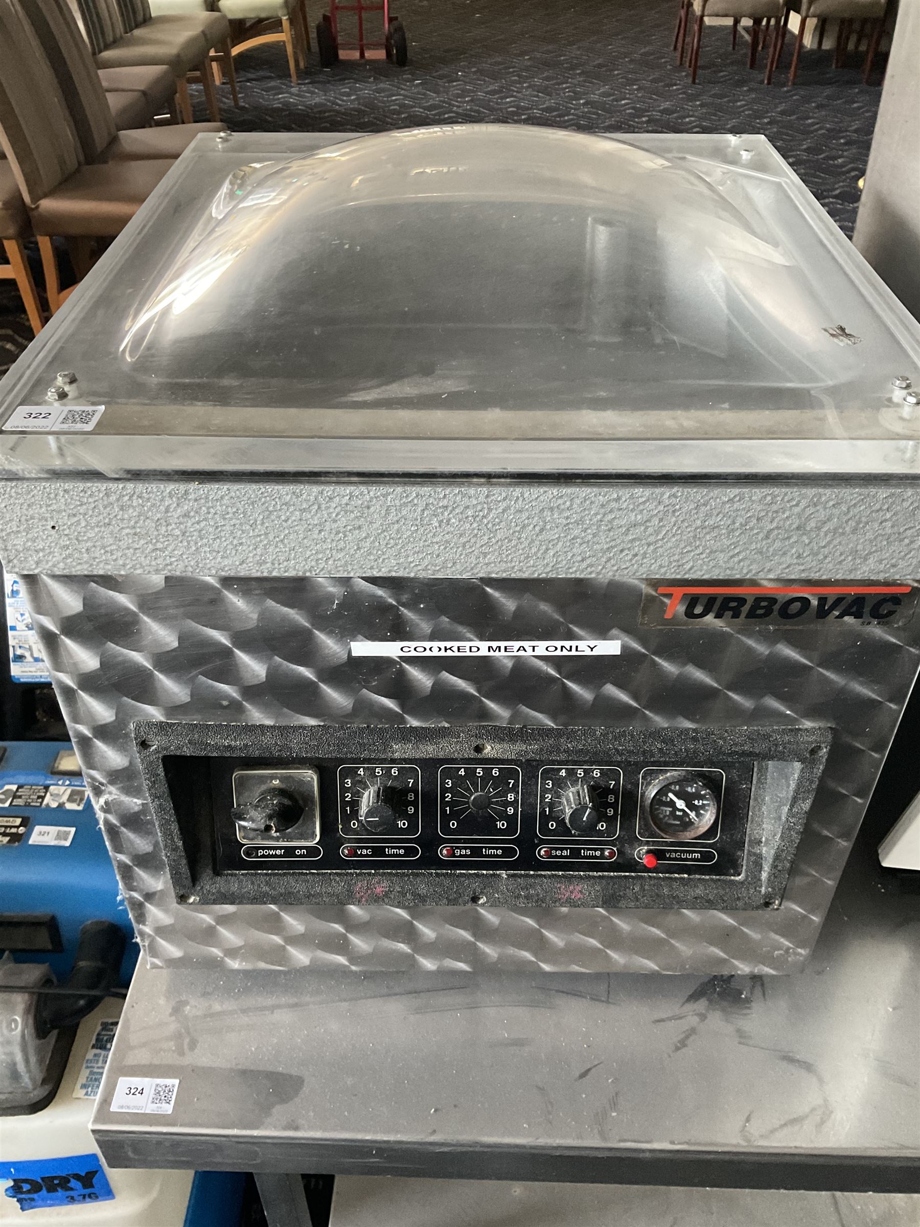 TurboVac SB415 vacuum packer- LOT SUBJECT TO VAT ON THE HAMMER PRICE - To be collected by appointment from The Ambassador Hotel, 36-38 Esplanade, Scarborough YO11 2AY. ALL GOODS MUST BE REMOVED BY WEDNESDAY 15TH JUNE.