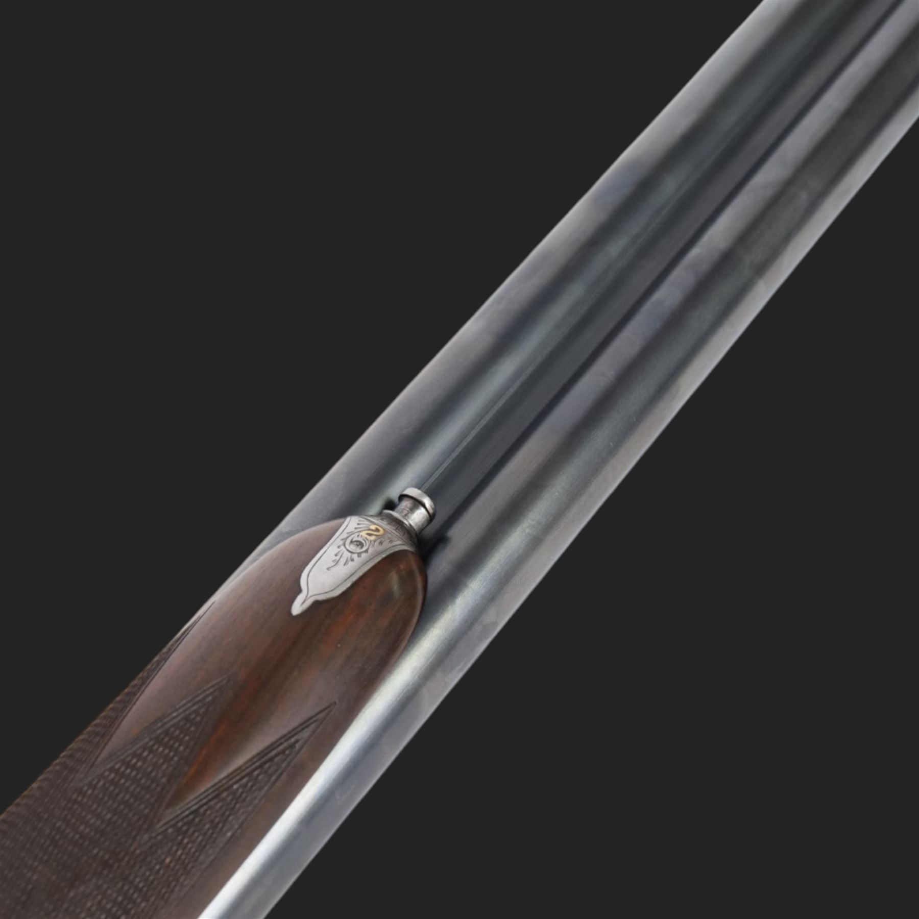 AYA 12 bore double trigger sidelock ejector, side by side double barrel shotgun with 71cm (28