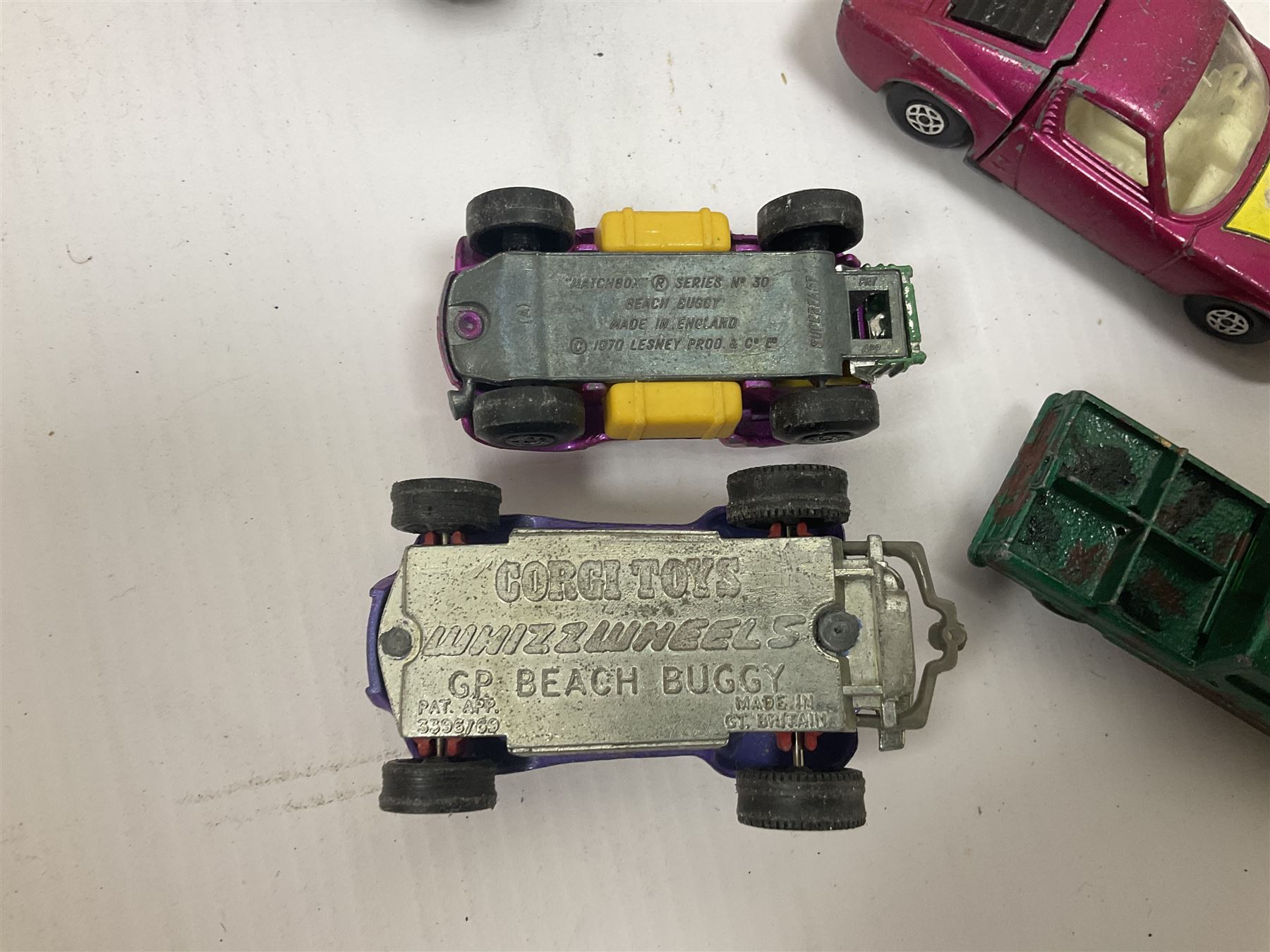 Sutcliffe ‘Sea Wolf’ clockwork atomic submarine, boxed; Mamod SP2 Steam Engine, lacking chimney; with quantity of playworn die-cast vehicles to include Corgi, Matchbox etc