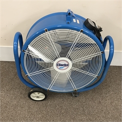  Clarke Air 3' barrel fan, a Berkel 681 MkII electronic scales and an MKS Euroscale (3)  