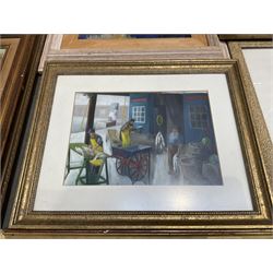 Collection of oil paintings and watercolours, artists including Geoffrey H Poole, Thomas Monro, Paul Marny, Robert Clarkson of Scarborough, classical watercolour, etc (16)