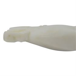 Darren Yeadon: marble Mackerel, signed to tail, L17cm