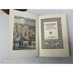 Collection of seven books comprising The Evolution of an English Town, Pickering & Yorkshire, pub J.M Dent & Co 1905,  Yorkshire, and Yorkshire Vales and Wolds all by Gordon Home, Thorton le Dale R.W. Jeffery 1931, A Ballade upon a Wedding Sir John Suckling, Nimrod's Hunting Tours and Ryedale and North Yorkshire Antiquities, George Frank, pub. Simpson York