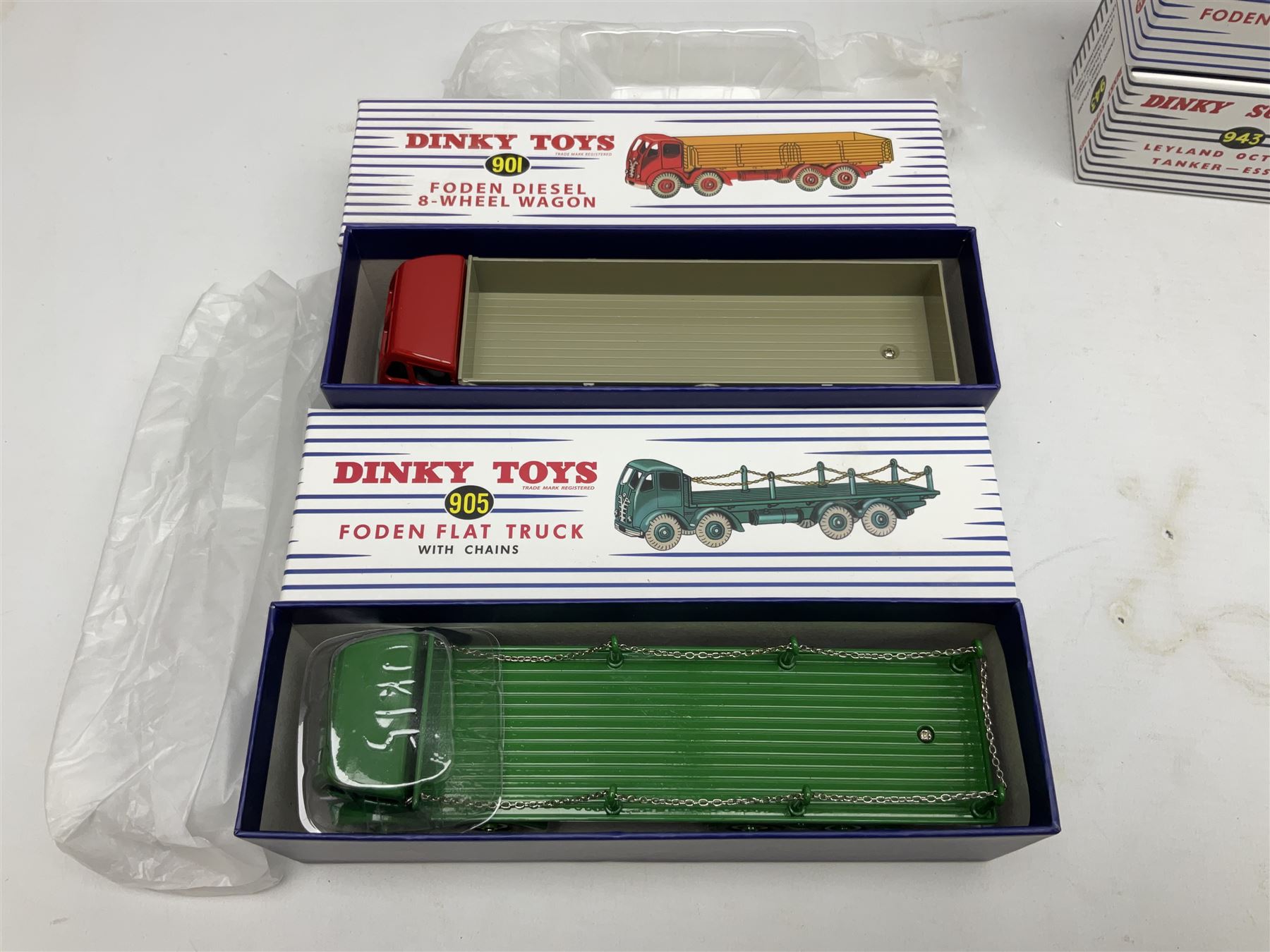 Nine Atlas Dinky die-cast models including, Guy Van 