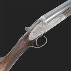 Holland and Holland 12 bore single trigger sidelock ejector, side by side double barrel sh...
