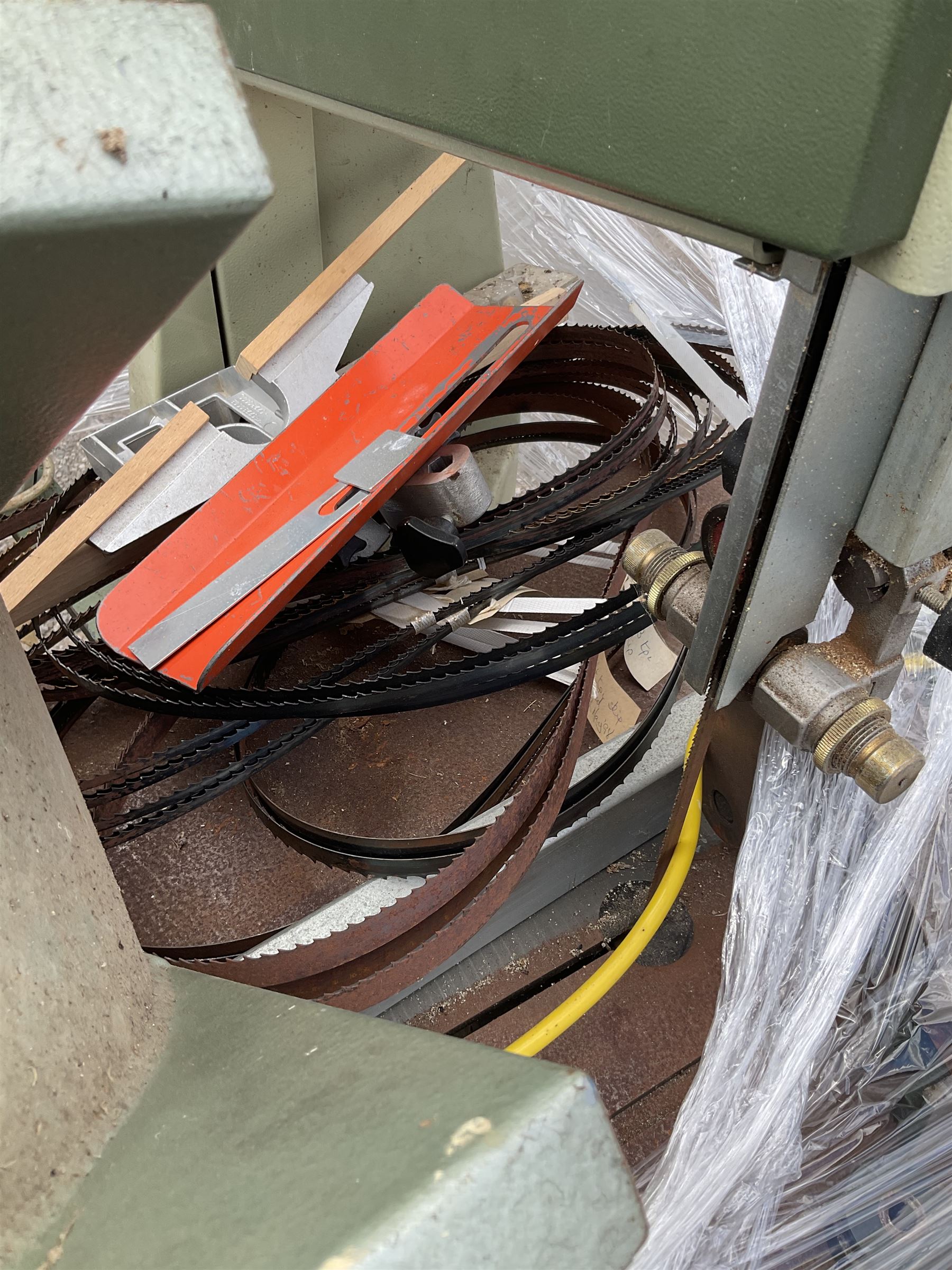 Industrial Mini max S45 bandsaw and table saw, with hitachi table saw, planer, jointer combo and “Axminster”, power tool centre - THIS LOT IS TO BE COLLECTED BY APPOINTMENT FROM DUGGLEBY STORAGE, GREAT HILL, EASTFIELD, SCARBOROUGH, YO11 3TX