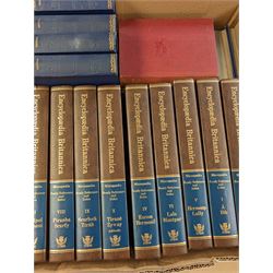 Collection of Encyclopedia Britannica together with other books 