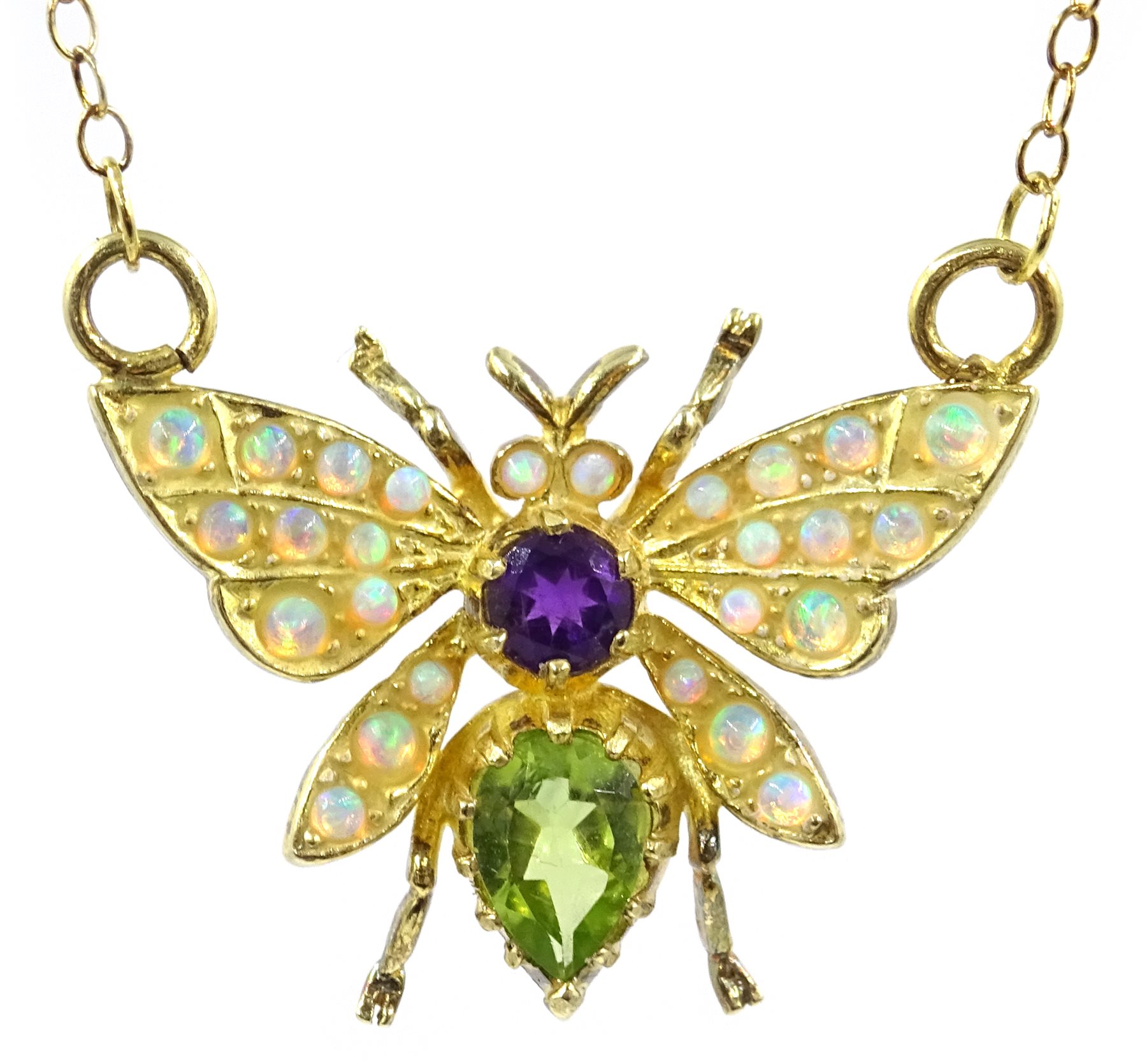 10K YELLOW GOLD PRISM BUTTERFLY NECKLACE | Patty Q's Jewelry Inc