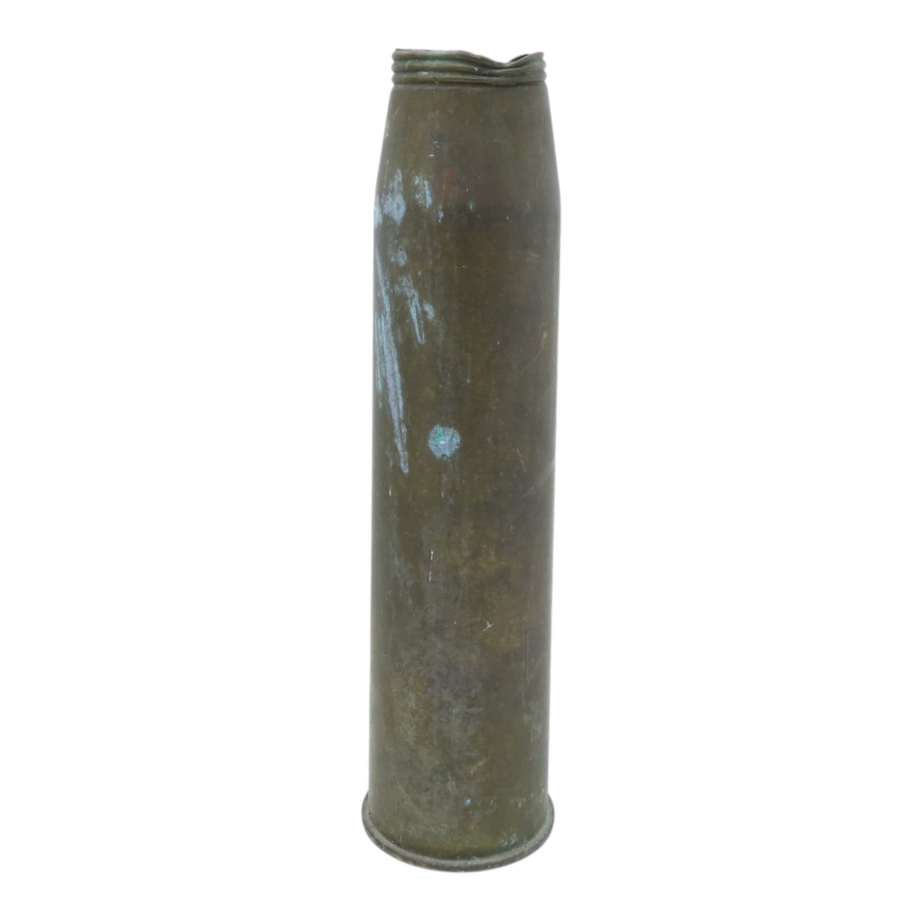 Large brass artillery shell, H64cm