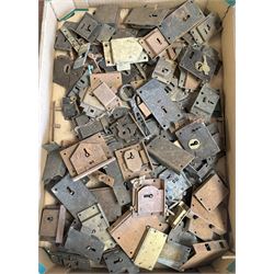 Over 100 early 20th century old new stock cabinet and trunk locks, mostly with original keys.  - COLLECTION BY APPOINTMENT FROM: The White House, Thirsk Road, Easingwold, York, YO61 3NF - CALL 01723 507111 TO ARRANGE