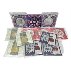 Twelve The Royal Mint United Kingdom brilliant uncirculated coin collections, dated three 1994, three 1996, three 1997 and three 1998, all in card folders