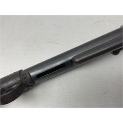 Early 20th century BSA Standard .177 Cal. Air Rifle (No.1), early A prefix number A67, with blued finish, top-loading, push-button underlever action, walnut semi-pistol grip stock with chequered BSA logo L101cm overall; with contemporary canvas case; NB: AGE RESTRICTIONS APPLY TO THE PURCHASE OF AIR WEAPONS.