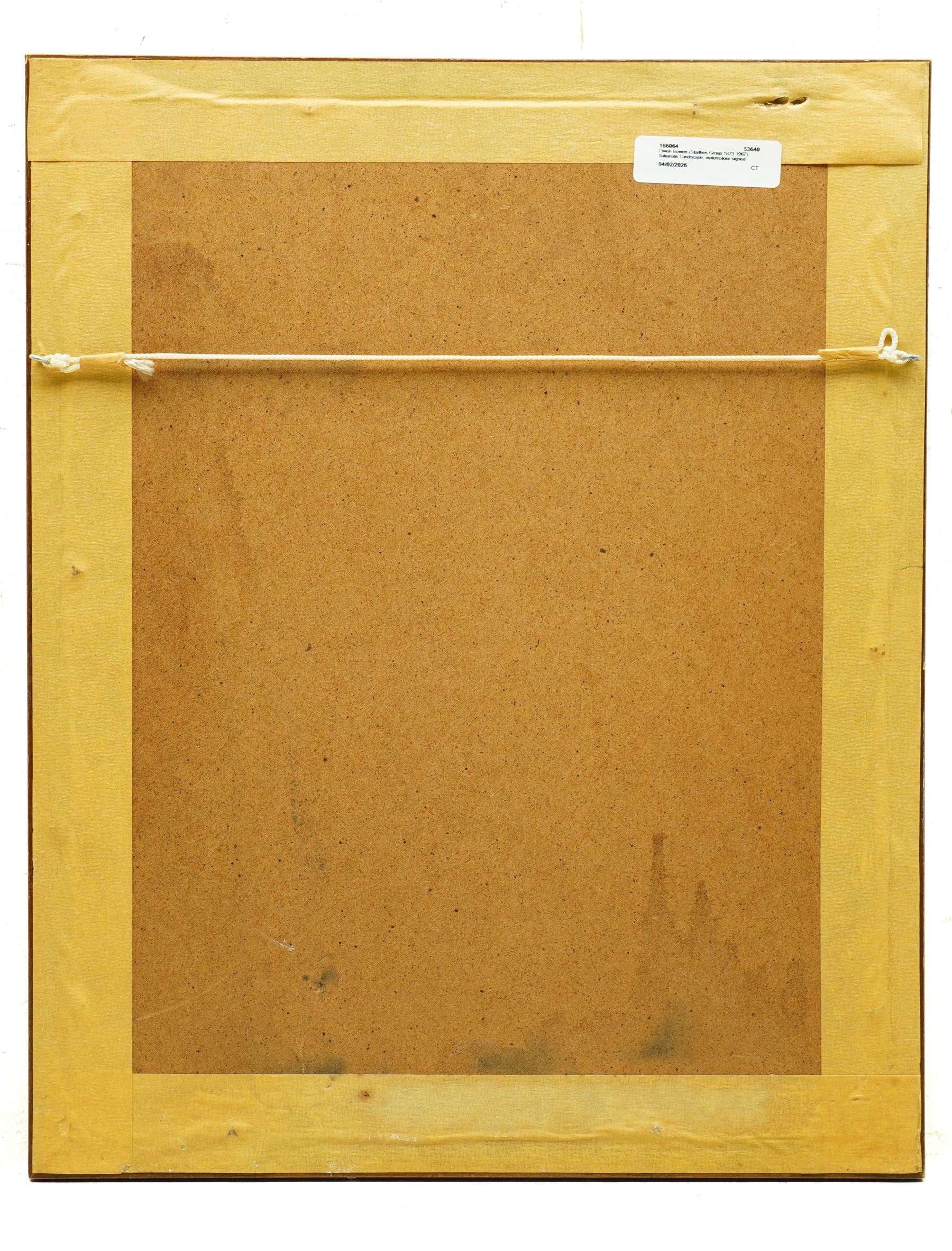 Owen Bowen (Staithes Group 1873-1967): Italianate Landscape, watercolour signed 27cm x 19cm