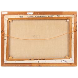 Jack Rigg (British 1927-2023): 'The Cuidad de Inca leaving Whitby 1982', oil on canvas signed, titled verso 45cm x 65cm
Provenance: purchased David Duggleby Ltd 2nd December 2016 Lot 120