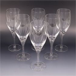 Dartington Crystal Charlotte suite for six, comprising wine, flutes, goblets and water glasses, all with boxes 
