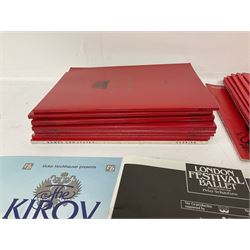 Large collectable of Royal Opera House, ballet and opera theatre programmes, from 1965 to 2008, to include performances of Swan Lake, Romeo & Juliet, Cinderella, Lohengrin, etc together with booklet entitled'Tribute to Rudolf Nuyeyev (1938-1993) 