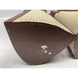 Leonard Stockley; two studio pottery figures modelled as a king and queen, both signed beneath,  H35cm