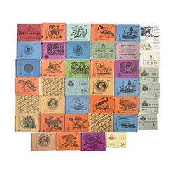 GPO pre -decimal stamp booklets and other stamp booklets, some being complete