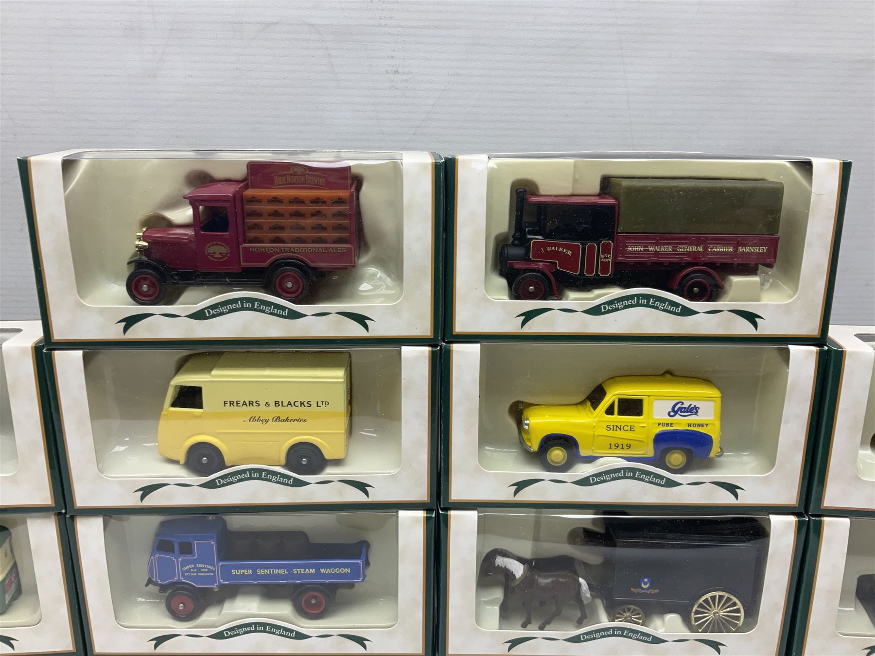 Fifty-nine Lledo Days Gone die-cast models, predominantly advertising/promotional vehicles; all boxed (59)