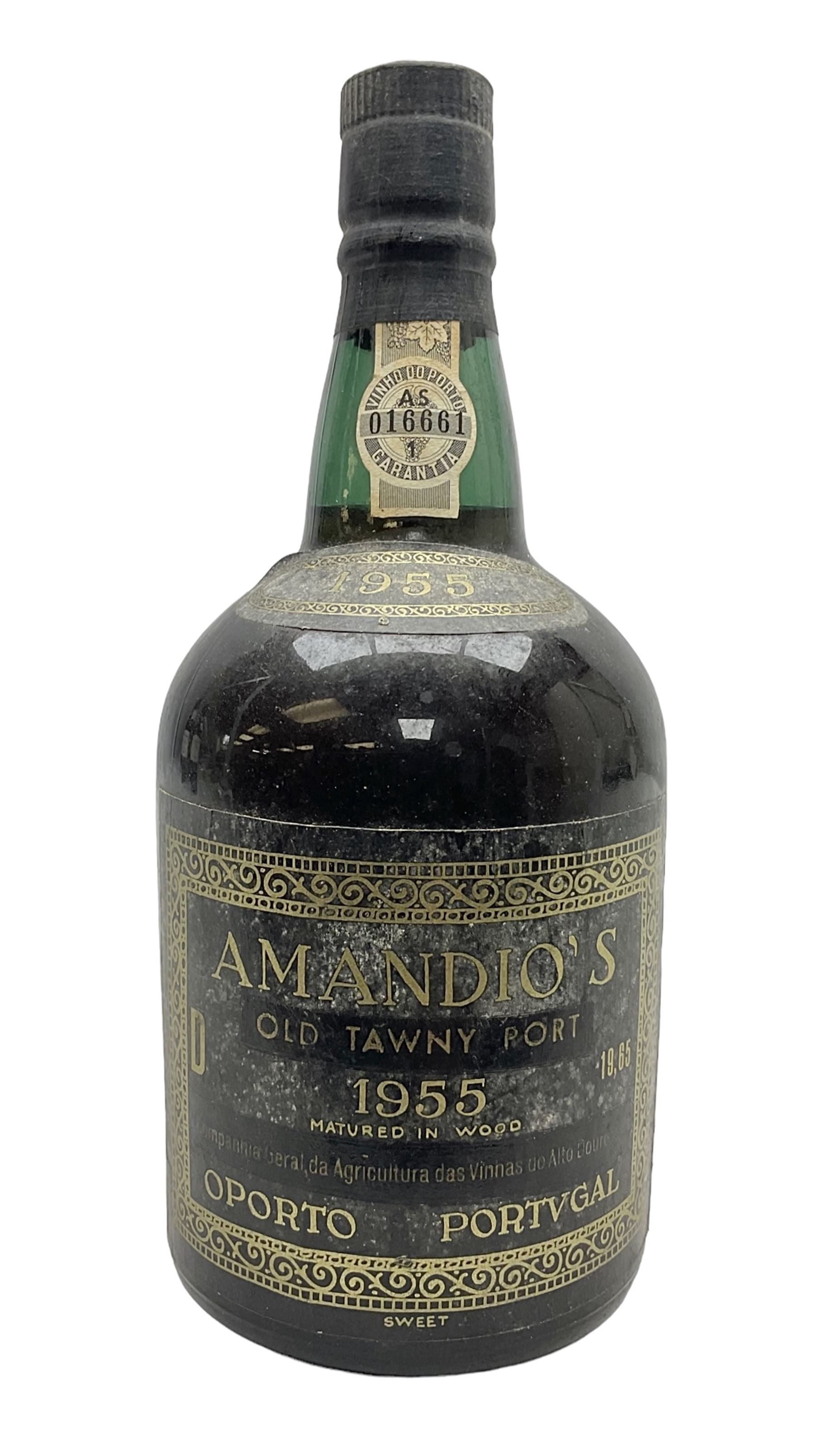 Amandio 1955, tawny port, unknown content and proof