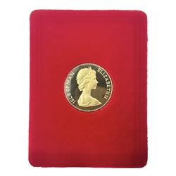 Queen Elizabeth II Isle of Man 1979 gold proof full sovereign coin, in holder with certificate