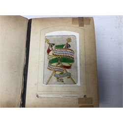 Victorian photograph album, the front decorated with mother of pearl and abalone 