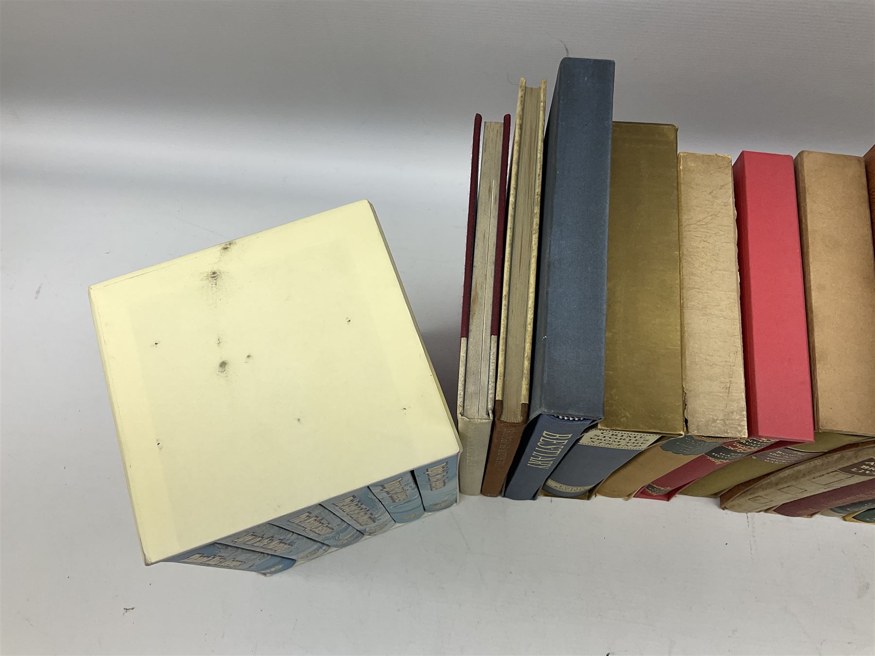 Folio Society books, to include Jeeves & Wooster by P.G. Wodehouse; six book box set, Crimes and stories from the Strand, Queen Victoria our life in the Highlands, The Age of Scandal 