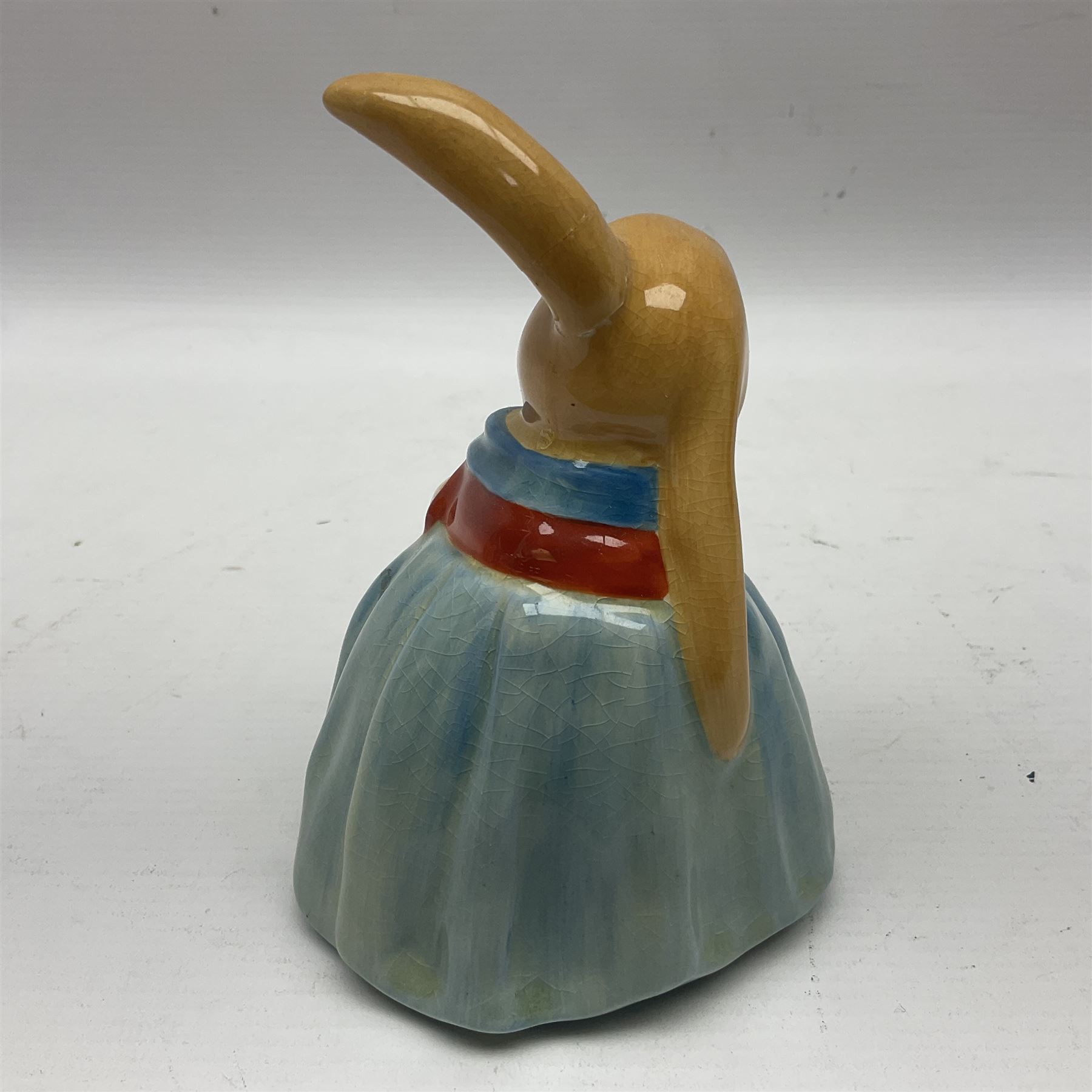 1930s Royal Doulton Bunnykins Figure, Mary Bunnykin, model 8303, with printed and impressed factory marks, H14cm