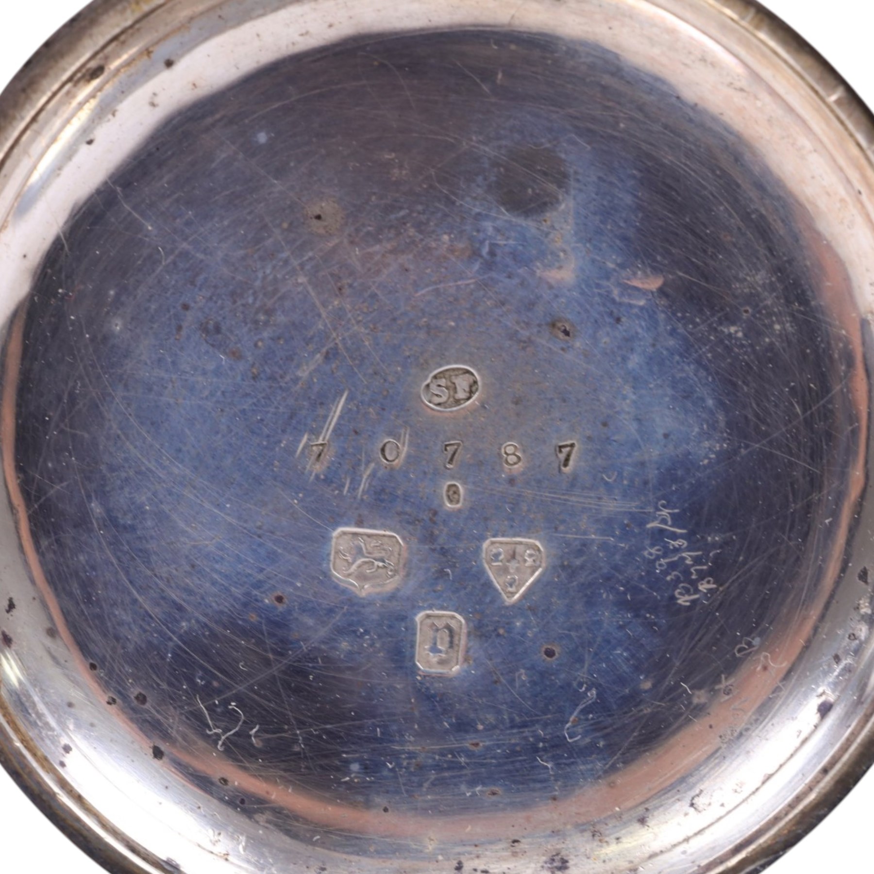 Victorian silver improved chronograph open faced pocket watch by J.Cryer, together with a continental silver pocket watch, stamped 935