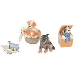 Eleven Royal Copenhagen figures, including Thumbelina, Jack The Dullard, Lady Amherst's Pheasant no. 1881 etc