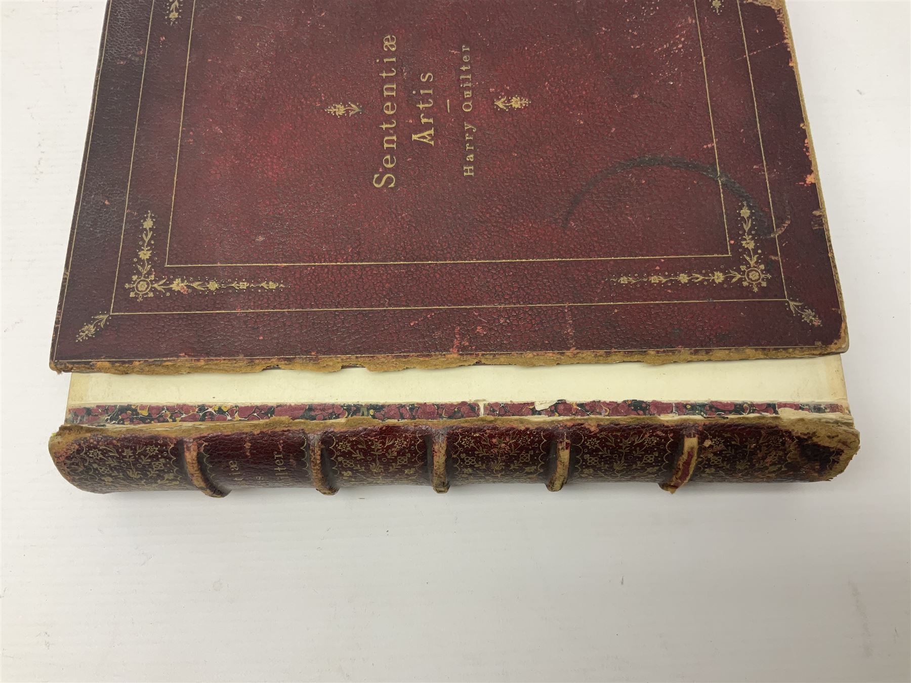 Harry Quilter; Sententiae Artis, Author's Edition 1886,signed and dated by author