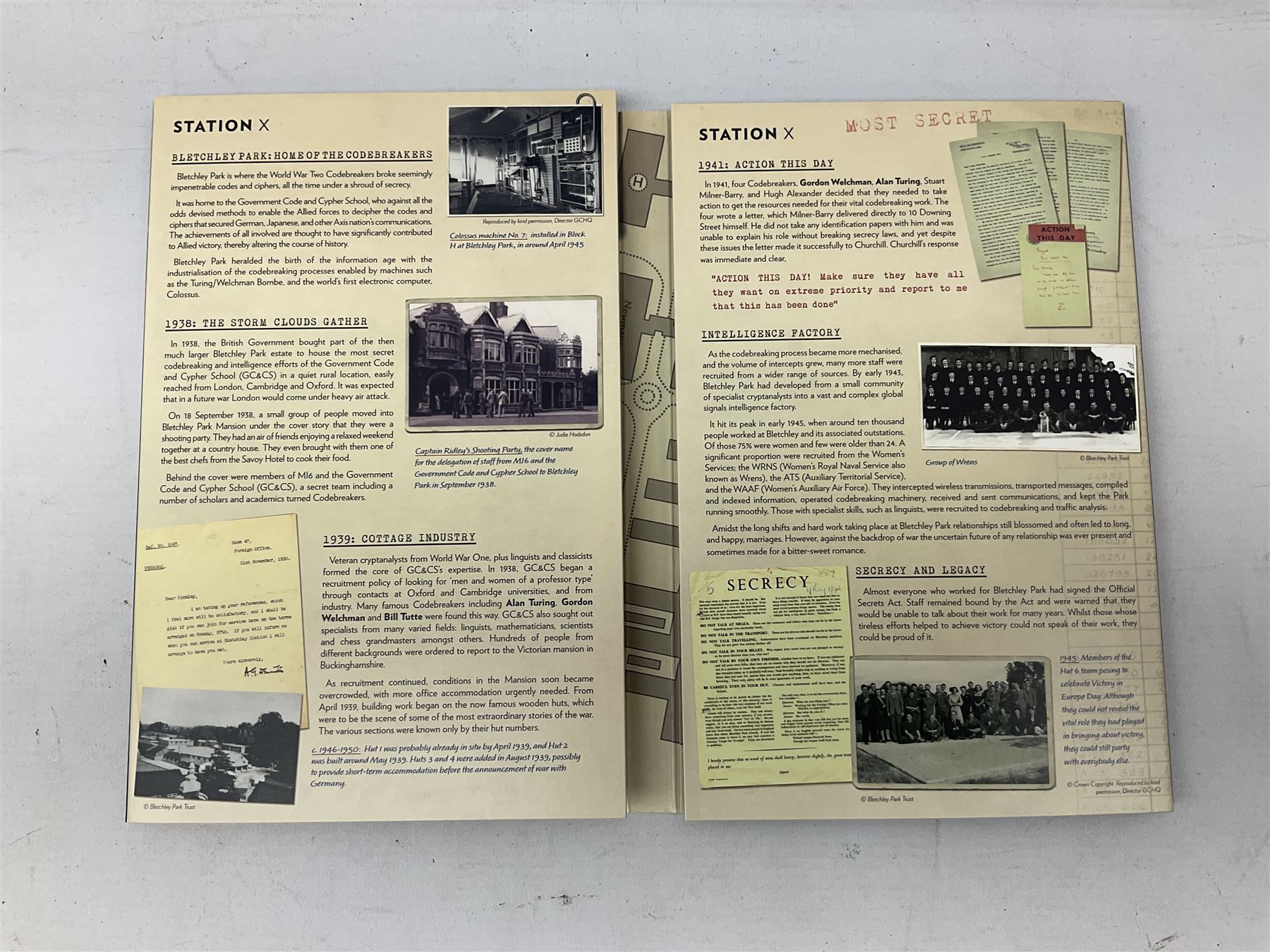 Queen Elizabeth II Tristan Da Cunha 2021 Bletchley Park seven coin set, including 'Bombe Machine' 9ct gold coin weighing 2.75 grams, housed in a presentation folders with certificates