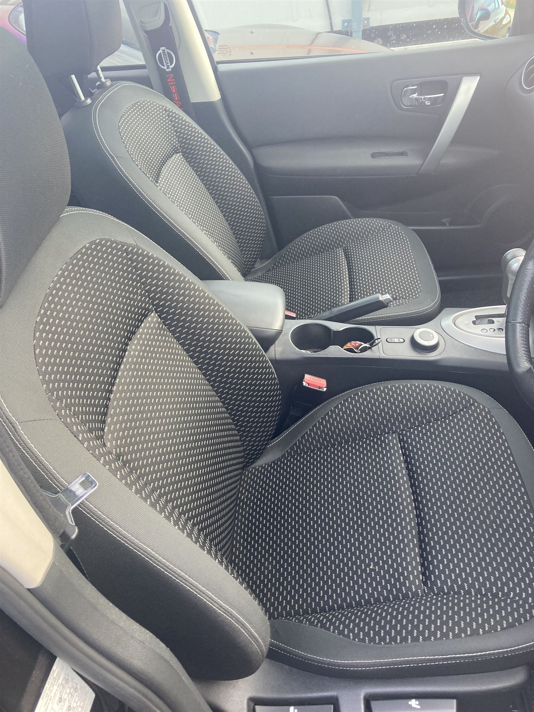 2009 Nissan Qashqai N-Tec 4WD CVT. 5 door hatchback, 4 wheel drive automatic, metallic black, 2 litre petrol, 2 keys, V5 present. Personalised plate BT07 BGT. Service History, New battery fitted. 45,600 miles. Selling on behalf of the executors of a local estate.

Alternative buyers premium rate applies of 10% + VAT. - THIS LOT IS TO BE COLLECTED BY APPOINTMENT FROM DUGGLEBY STORAGE, GREAT HILL, EASTFIELD, SCARBOROUGH, YO11 3TX