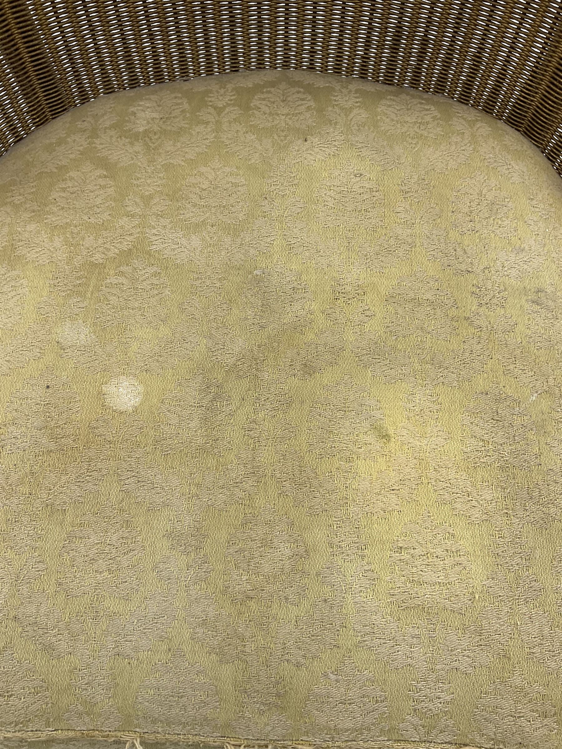 Two 'Sirrom' Lloyd Loom type bedroom chairs