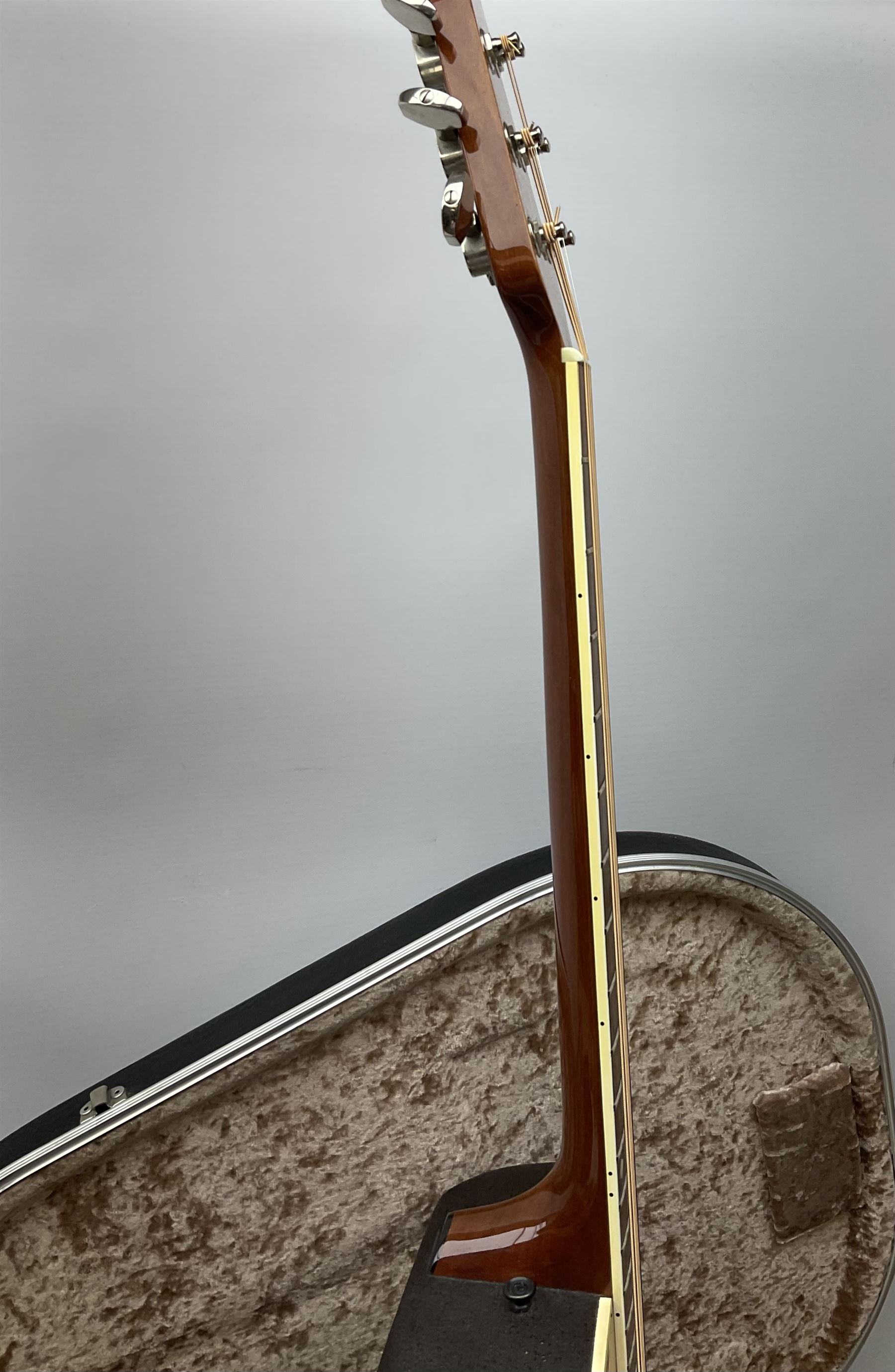 Ovation Ultra Series Model No.1512 electro acoustic guitar, 1980s/90s with textured black bowl back, natural spruce top and mahogany neck, serial no.232916 L104cm; in Hiscox Liteflite case with GuitarKes Workshop set-up and service certificate date October 2021
