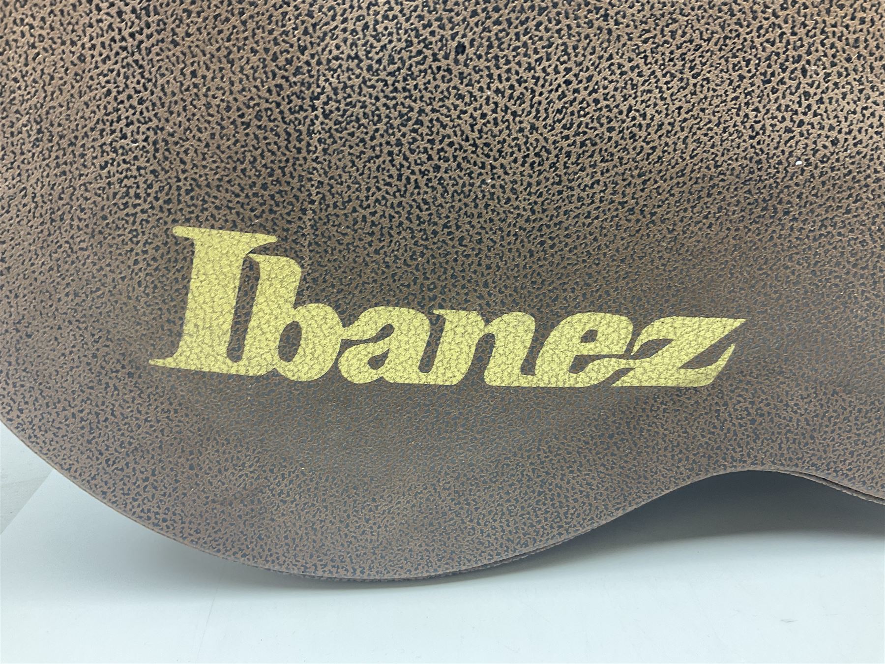 Ibanez George Benson 40th Anniversary arch top semi-acoustic guitar with floating pick-ups and mother-of-pearl inlay; model no.GB40THII serial no.S16120480; L104.5cm; in Ibanez hard carrying case with manual