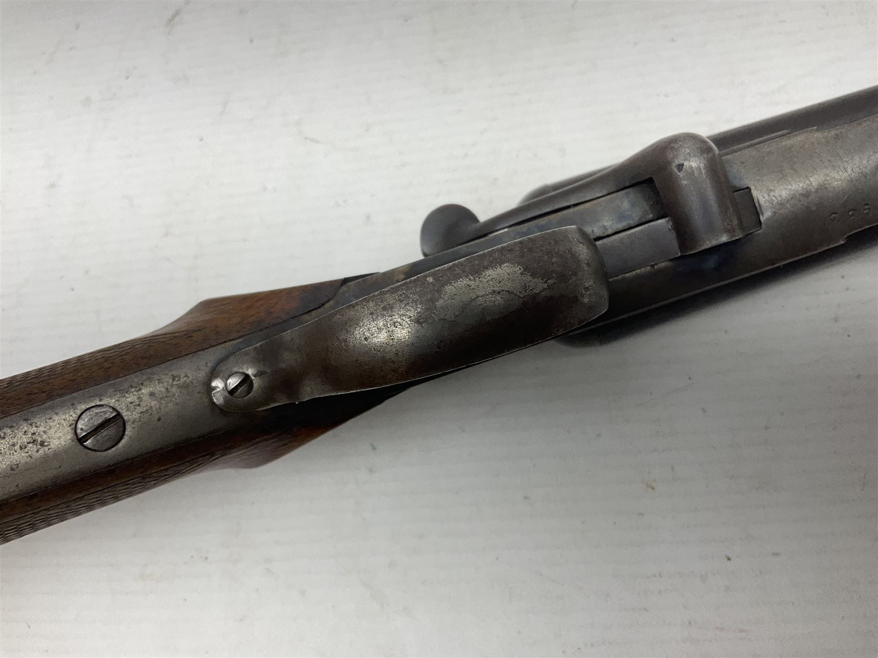 SHOTGUN CERTIFICATE REQUIRED - Belgian .410 folding double barrel hammer shotgun wit 71cm(28