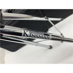 Sebastian Bucklet Aquae Sulis copper and brass trombone No.0910004; in lightweight carrying case; and Kinsman folding tubular chrome music stand in case (2)