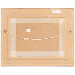 Michelle Saunders (British 1936-): Lythe Bank looking towards Sandsend, oil on board signed 25cm x 35cm 