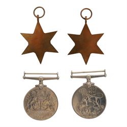 WWII medal group, comprising War medal, Defence medal, 1939-45 star and the Italy star, awarded to Ralph Dixon M.B.E Lieut Royal Navy