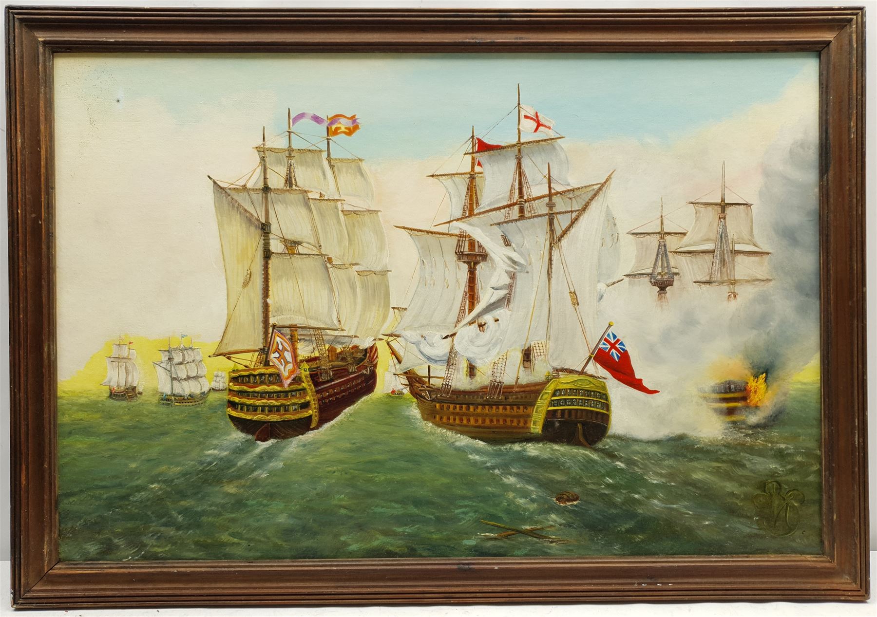M Corrie (British 20th century): Steam Ship's Portrait, oil on board signed, together with two further 20th century marine oils, max 50cm x 75cm (3)
