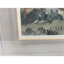 Walter Cecil Horsnell (British 1911-1997): Yorkshire Village Scenes, pair watercolours signed 31cm x 50cm (2)