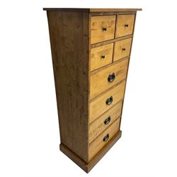 Laura Ashely Home - 'Garrett' pedestal chest, fitted with four small and four large drawers